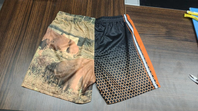 Printed Footy Shorts