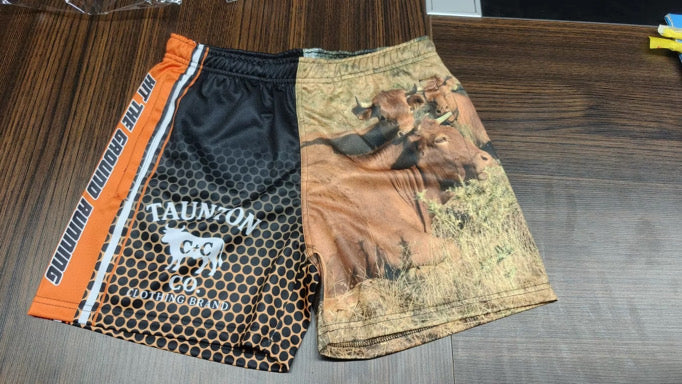 Printed Footy Shorts