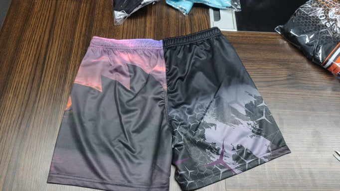 Printed Footy Shorts