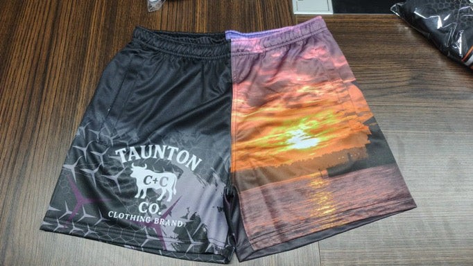 Printed Footy Shorts